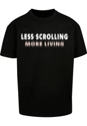 2Y Studios Herren Less Scrolling Oversize Tee Schwarz/Braun/Rosa/Grün/Rot