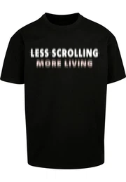 T-Shirt Herren Less Scrolling Oversize Tee (1-tlg)