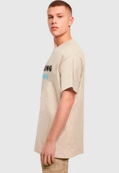 2Y Studios Herren Less Scrolling Oversize Tee Beige/Braun/Khaki