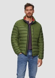 Allwetterjacke Leichte Steppjacke im Materialmix mit Kontrast-Details Kontrast-Details