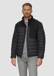 Allwetterjacke Leichte Steppjacke im Materialmix mit Kontrast-Details Kontrast-Details
