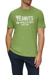 s.Oliver Kurzarmshirt T-Shirt mit Peanuts-Motiv Grün/Neonfarben/Hellgrün/Dunkelgrün