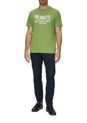 s.Oliver Kurzarmshirt T-Shirt mit Peanuts-Motiv Grün/Neonfarben/Hellgrün/Dunkelgrün