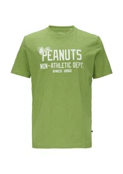s.Oliver Kurzarmshirt T-Shirt mit Peanuts-Motiv Grün/Neonfarben/Hellgrün/Dunkelgrün