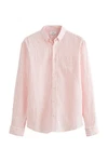 Next Leinenhemd Signature Langarmhemd Rosa