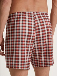 Calida Prints Herren Shorts Rot/Braun
