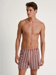 Calida Prints Herren Shorts Rot/Braun