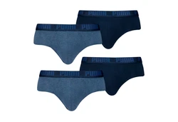 PUMA Slip 2er Pack Briefs mit elastischem Bund Dunkelblau/Blau