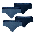 PUMA Slip 2er Pack Briefs mit elastischem Bund Dunkelblau/Blau