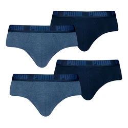 PUMA Slip 2er Pack Briefs mit elastischem Bund Dunkelblau/Blau