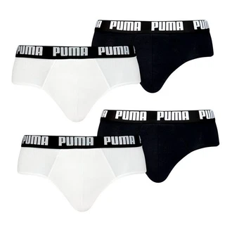 PUMA Slip 2er Pack Briefs mit elastischem Bund Lila/Schwarz/Dunkelblau