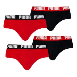 PUMA Slip 2er Pack Briefs mit elastischem Bund Lila/Rot
