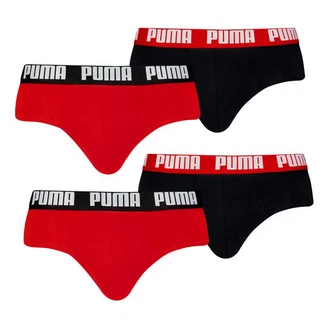 PUMA Slip 2er Pack Briefs mit elastischem Bund Lila/Rot