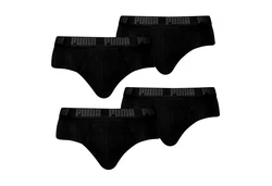 PUMA Slip 2er Pack Briefs mit elastischem Bund Schwarz/Grau/Lila