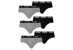 PUMA Slip 2er Pack Briefs Grau/Schwarz/Dunkelgrau/Lila