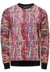 Rusty Neal Sweatshirt New York-Style Mischfarben/Lila/Rot/Dunkelrot