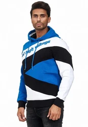 Rusty Neal Kapuzensweatshirt Design Dunkelblau/Blau/Orange/Hellblau