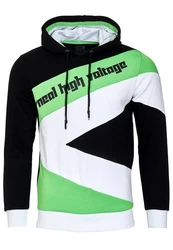 Rusty Neal Kapuzensweatshirt Design Grün/Mintgrün/Weiß