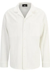 DEF Langarmhemd Cali Shirt Weiß/Creme
