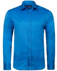 Cipo & Baxx Businesshemd CH166 Regular Fit Langarm Blau