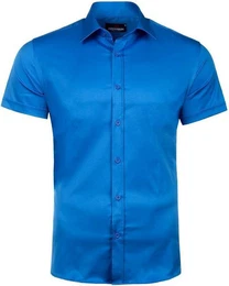 Businesshemd Businesshemd CH166 Saxe Blue - Regular Fit - Langarm M im klassischen Design
