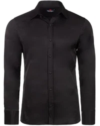 Cipo & Baxx Businesshemd CH166 Regular Fit Langarm Schwarz