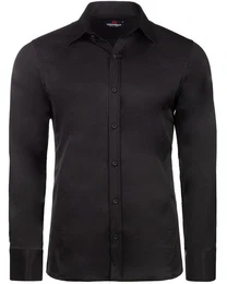 Businesshemd Businesshemd CH166 Black - Regular Fit - Langarm S im klassischen Design