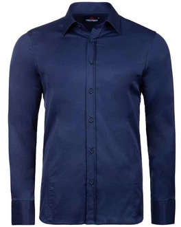 Cipo & Baxx Businesshemd CH166 Regular Fit Langarm Navy