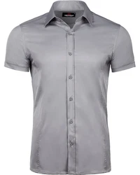Cipo & Baxx Businesshemd CH166 Regular Fit Langarm Grau
