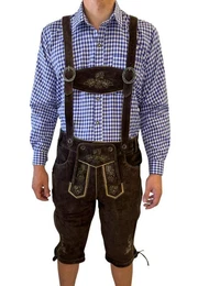 Trachtenlederhose Premium Lederhose Herren Tracht Kneelength
