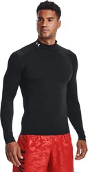 Under Armour Longsleeve HeatGear Mock Langarm-Oberteil Rot/Schwarz