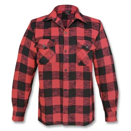 Langarmhemd Holzfllerhemd schwarz / rot 3XL