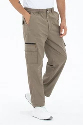 Kendindza Collection Cargohose Herren Arbeitshose Khaki/Braun