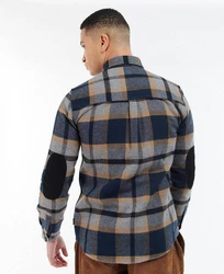 Barbour Langarmhemd Herren Hemd RHOBELL Beige/Hellblau/Blau