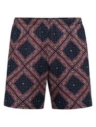 Calida Prints Herren Shorts Bordeaux/Rot/Lila/Dunkelrot/Mischfarben/Beige