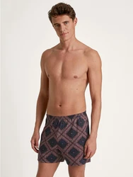 Calida Prints Herren Shorts Bordeaux/Rot/Lila/Dunkelrot/Mischfarben/Beige