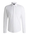 BOSS Businesshemd P-JOE-Kent Weiß/Grau/Creme