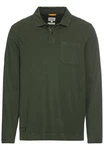 camel active Langarm Poloshirt Dunkelgrün/Grün