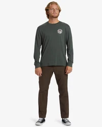 Billabong Langarmshirt Rockies Longsleeve Herren Dunkelgrün/Khaki/Grün