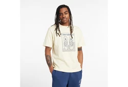 New Balance T-Shirt Relaxed 550 Khaki/Gelb