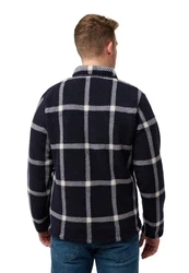 Jack Wolfskin Fleecejacke FELSLICHT CHECK JACKET Hellblau/Dunkelblau/Rot/Blau