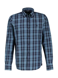 LERROS Karohemd Blau/Hellblau/Dunkelblau