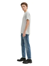 TOM TAILOR Denim Straight Jeans Aedan Weiß/Beige/Grün/Hellblau/Blau/Creme