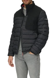 s.Oliver Allwetterjacke Blouson Schwarz/Dunkelblau/Rot/Dunkelgrau
