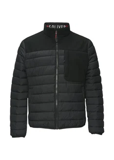 s.Oliver Allwetterjacke Blouson Schwarz/Dunkelblau/Rot/Dunkelgrau