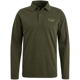 Poloshirt Long sleeve polo Subtle stripe