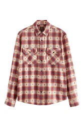 Next Langarmhemd Navajo-Stil Hemd Creme/Rosa/Dunkelrot/Rot