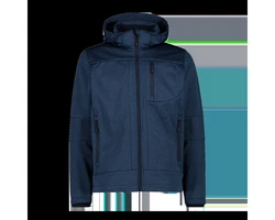 CMP MAN JACKET ZIP HOOD Dunkelblau/Blau/Hellblau/Grau