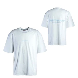 Pegador T-Shirt PGDR Colne Logo Oversized Tee weiß/babyblau