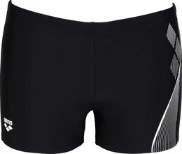 Badeshorts Herren Badehose - MEN'S SWIM SHORT GRAPHIC - schwarz/wei